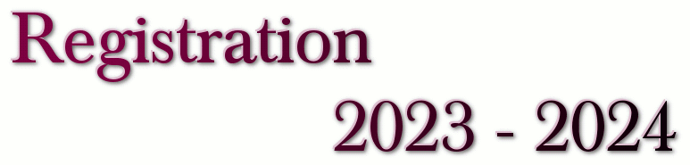 Registration Page 2023 - 2024